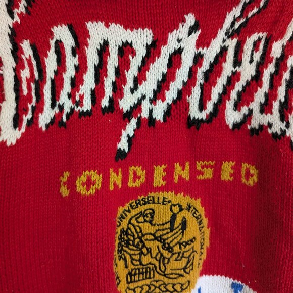 Vintage the eagle's eye Campbell's Soup sweater size M - Picture 3 of 5